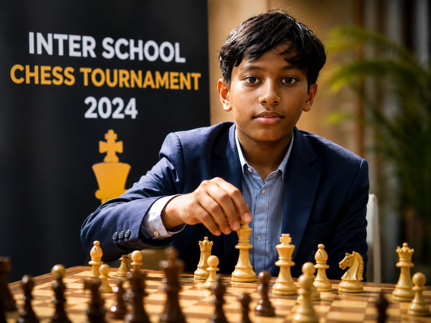 Nibir, student at Creative Minds Chess Academy